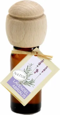 Produktbild von Piccolino Duftöl – Handgefertigt mit Buchenholzverschluss | Ätherische Öle Lavendel Abrialis 10 ml