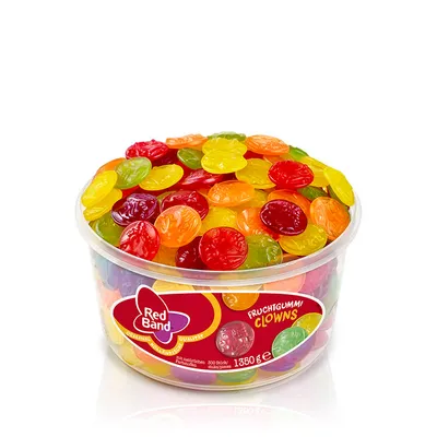 Immagine prodotto di Red Band Clowns Gomme alla frutta colorate al gusto di frutta 1350g