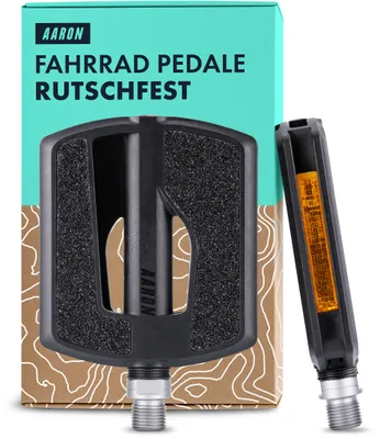 Produktbild von AARON Urban 3.0 Fahrradpedale 9/16" Stadtrad Schwarz Rutschfest