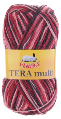 5 x 100g Strickgarn Häkelgarn TERA MULTI, Farbwahl - mehrfarbig bunt Farbverlauf