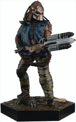 A collectible figure of a character from the Alien & Predator franchise.