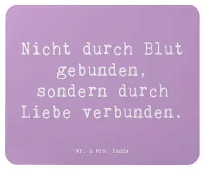 Produktbild von Mr. & Mrs. Panda Mouse Pad Spruch Adoptivbruder Liebe - Lavendeltraum - Geschenk, Bindung, Mousepad, laptop, herzerwärmende Sprüche, Zusammenhalt, Geschwisterliebe