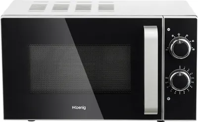 Zdjęcie produktu dla H.Koenig VIO4, Blat, Mikrofalówka Solo, 20 l, 700 W, obrotowy, Czarny, Stal nierdzewna