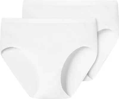 Produktbild von Schiesser Damen Hüftslip 2er Pack Slip, Weiß (100-weiss), 46