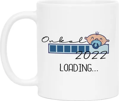 Produktbild von Onkel Loading 2022 Tasse für werdende Onkel zur Geburt Nichte Neffe Babynews Ich werde Onkel Geschenk Tasse