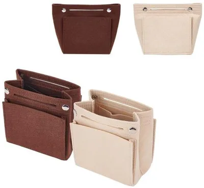 Zdjęcie produktu dla Filcowy organizer do portfela w 2 kolorach, 17 × 18 cm, mały organizer do torebki
