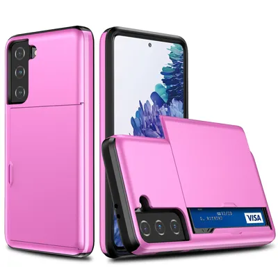 Productafbeelding van König Design hoesje, compatibel met Samsung Galaxy S21, plastic, zachte telefoonhoesje - telefoonhoesje, roze