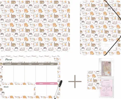 Immagine prodotto di Set scolastico con stampa gattini