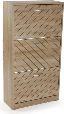 Productafbeelding van Versa schoenenrek in rustieke stijl, afmetingen (hoogte x lengte x breedte) 107 x 57 x 24 cm, bruin