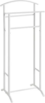 Produktbild von HAKU Herrendiener weiß - Stahlrohr, B/H/T: 48x107x36 cm