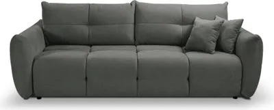 Produktbild von Sofa MODA mit Schlaffunktion, Schlafsofa, Wohnzimmersofa, Couch, Soffa, Bettsofa, Chenille-Stoff – Grau WIND 89