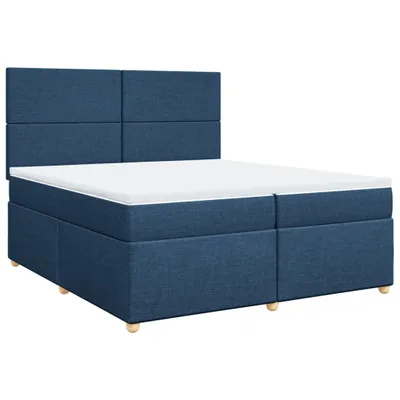 Obrázok produktu pre vidaXL Boxspring posteľ s matracom Modrá 200x200 cm Látka