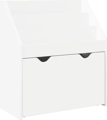 Image de Bibliothèque pour enfants avec tiroir Blanc 60 x 29,5 x 69 cm