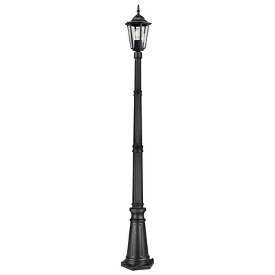 Produktbild von MasterLED Mastleuchte Victoria 1xE27 229 cm Schwarz Aluminium Glas IP44