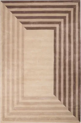 Zdjęcie produktu dla BELIANI Dywan beżowy wiskoza i wełna prostokątny kształt geometryczny wzór 200 x 300 cm do salonu sypialni