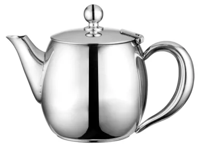 Theepot Edelstahl 18/10 hochglanzpoliert 0,6 L tropffrei