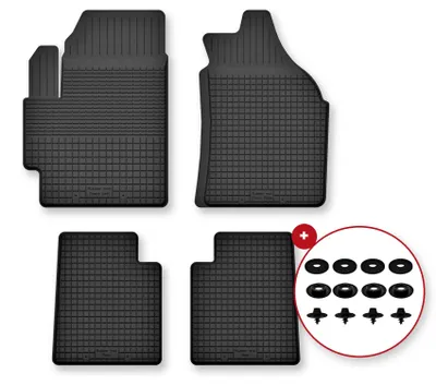 Produktbild von Gummi-Fußmatten für Daihatsu Sirion III M300 2004-2010 (Schrägheck) – 4-tlg, Schwarz, Semi-Universal, angepasst – Wielganizator Semi-Universal