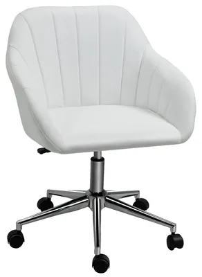 Obrázek produktu pro Kancelářská židle, ergonomický design, výškově nastavitelná, bílá