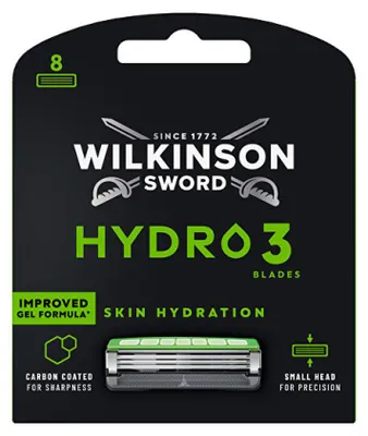 Immagine prodotto di Ricariche per rasoio Sword Hydro 3, confezione da 8 pezzi