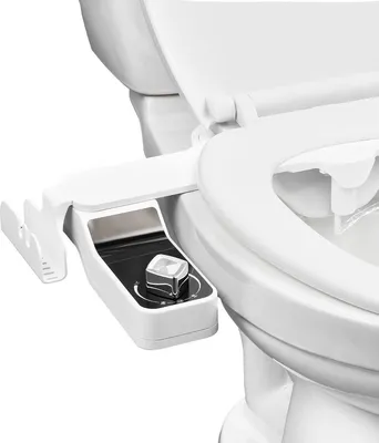 Produktbild von Bidetaufsatz für Toiletten 0,3" dünne Doppeldüsen Einstellbarer Druck