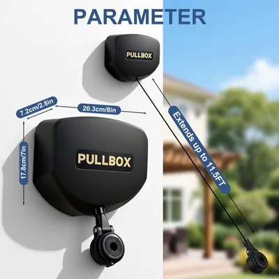 Produktbild von Automatischer Kabelhalter für Ladekabel – Typ 2 – Gehäuse aus Nylon – Schwarz