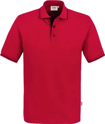 Produktbild von HAKRO Poloshirt Casual 803, rot/schwarz, XL