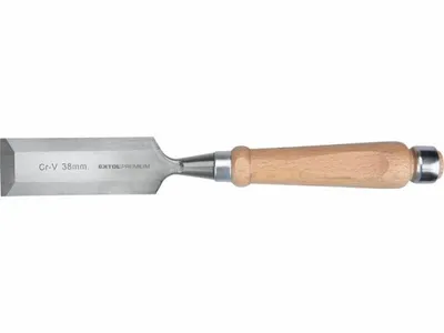 Obrázok produktu pre Dláto s drevenou rukoväťou, 38mm, dĺžka 290mm, CrV, EXTOL PREMIUM