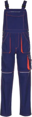 Produktbild von Größe 58 Unisex Planam Basalt Neon Latzhose marine orange Modell 6231