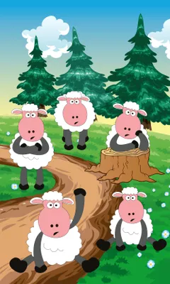 Produktbild von Fototapete - Sheep 150x250cm - Vliestapete