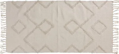 Zdjęcie produktu dla Bawełniany dywan z frędzlami, 70 x 140 cm
