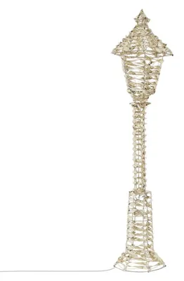 Productafbeelding van Lantaarn met gouden frame, 34 x 34 x 150 cm, LED