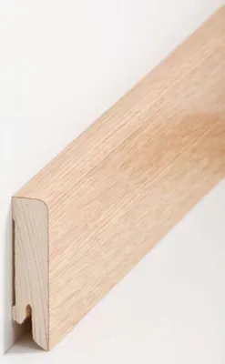 Produktbild von Sockelleiste Echtholzfurnier 16 x 60 x 2500 mm Eiche Echtholzfurnier Fußleiste furniert by PROVISTON 12.5 Meter | 5 Stück