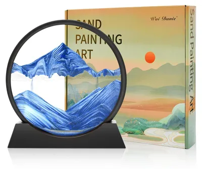 Produktbild von Omgoods – 3D-Sandkunst mit Tiefseestrom – Dekorativer Sandlauf für Zuhause und Büro