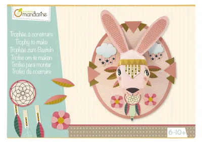 Immagine prodotto di Kit di artigianato coniglio, decorazione murale in carta, da 6 anni