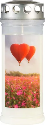Produktbild von Gedenkkerze Wiese/Ballon 75x210mm