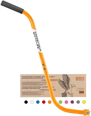 Productafbeelding van Duwstang voor kinderfiets - Universele duwstang in oranje