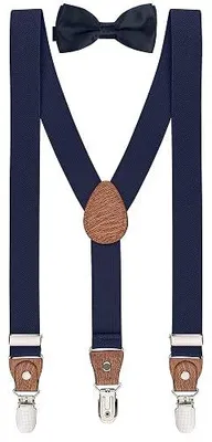 Zdjęcie produktu dla Szelki i muszka dla chłopca wzrost 90 125 cm elegancki zestaw