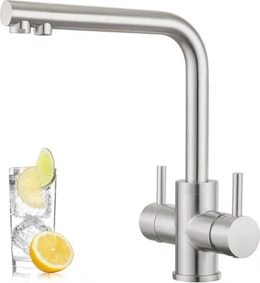 Immagine prodotto di Miscelatore da cucina a 4 vie con bocca girevole a 360° e funzione filtro