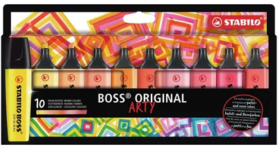 Produktbild von STABILO Textmarker -  BOSS ORIGINAL - ARTY - 10er Pack - 10 verschiedene Farben