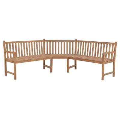 Immagine prodotto di Panchina angolare da giardino 185x185x90 cm in legno massiccio di teak