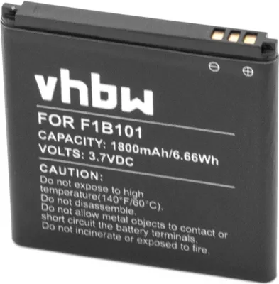 Produktbild von vhbw Akku kompatibel mit Fairphone FP1, FP1U, 1 Handy Smartphone Telefon (1800 mAh, 3,7 V, Li-Ion)