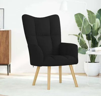Immagine prodotto di Sedia Relax Nera in Tessuto