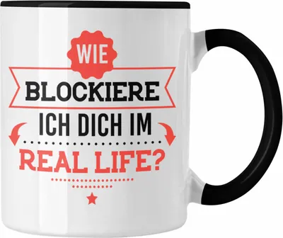 Produktbild von Trendation - Kaffeetasse mit Sprüchen Lustiger Spruch Tasse für Kollege Kollegin Freundin Geschenkidee (Schwarz)