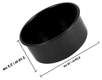Produktbild von Runde Kuchenform aus Edelstahl 15 cm mit Antihaftbeschichtung und herausnehmbarem Boden