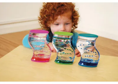 Produktbild von Eduplay Zickzack Tropfen Sanduhr Set 3 Stück buntes Spielzeug