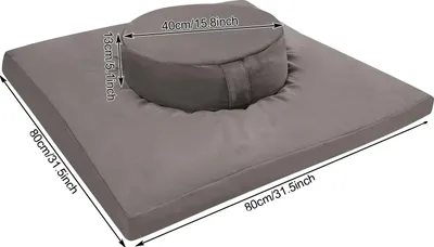 Obrázok produktu pre Meditačný vankúš, Ergonomický dizajn, Odolné materiály, ŠEDÁ