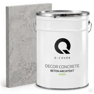 Immagine prodotto di Concrete Architect 15 Kg 10 m2 Grey 15 kg 10m2 | Intonaco decorativo | Intonaco a spatola | Composto pronto all'uso Concrete look Calcestruzzo decorativo esterno
