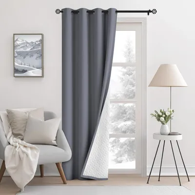 Obrázek produktu pro Zatemňovací závěs, barva: tmavá, rozměry: 132 x 245 cm, vhodný do obývacího pokoje a ložnice