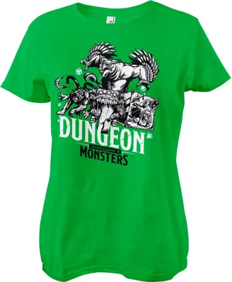 Produktbild von Dungeon Monsters Girly Tee - Large - Green
