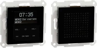 Zdjęcie produktu dla Merten MEG4375-0303 Radio DAB+ z Bluetooth + głośnik System M czarny